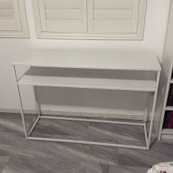 White Metal Console table