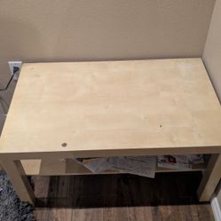 2 Items of White Tables (Length - ~ 3ft And Width ~1f 10 Inches) 