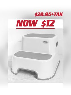 Wider 2 Step Stool for Kids
