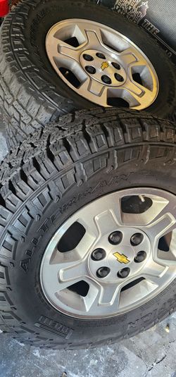 Stock Chevy Silverado wheels 265/70/17