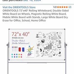 White Board 74 x 42” Large!
