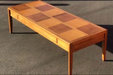 Mid-Century Modern Wood Coffee Table