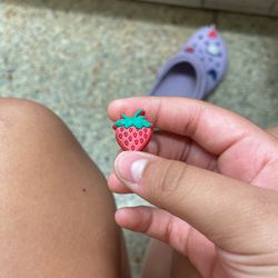 Strawberry croc online charm