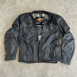 Authentic Harley Leather Jacket - Medium