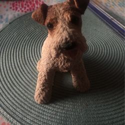Wire hair fox terrier figurine made in Italy