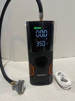 Xmuniha Tire Inflator 150 PSI Portable Air Compressor - 10000mAh Air Pump for Car Tires