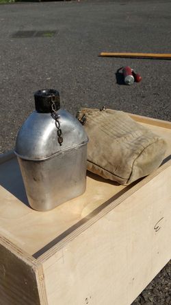 Antique water bottle from the army