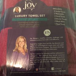 11 Piece Luxurious, Stretchy Joy Mangano Towel Set