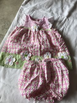 Pink flowers dress