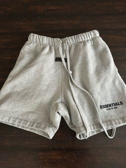 Fear of god oatmeal grey shorts