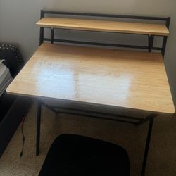 Fold-Up Desk & Chair – $100 for Both