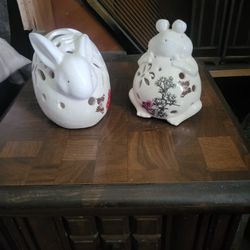 Easter Flower Bunny  And Frog