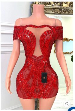 Red Sequin Dress