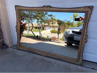 Vintage wood mirror