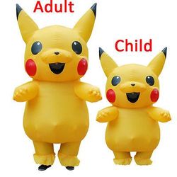 Adult Pikachu Inflatable Costume Halloween Cosplay