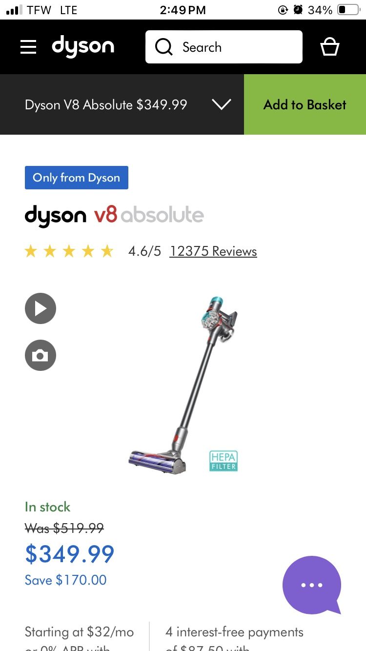 Dyson V8 Cordless 