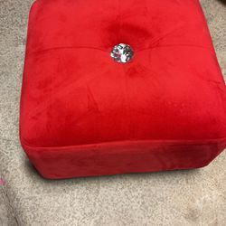 Red Small Stool
