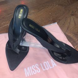Miss Lola Pointed Toe High Heel Sandals