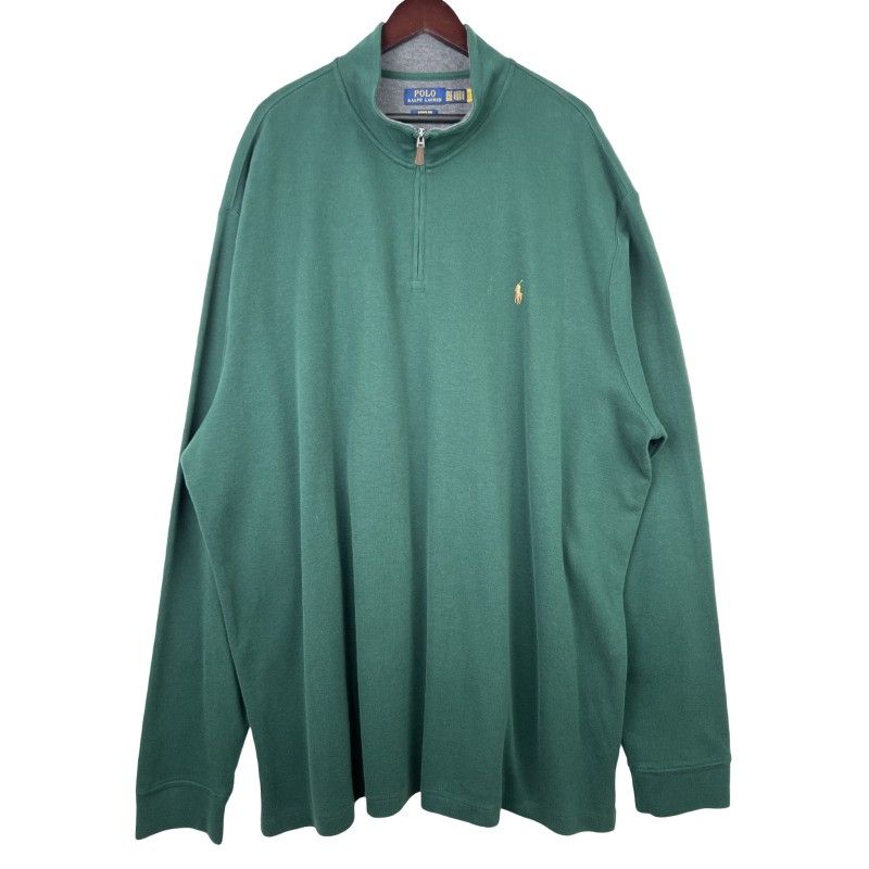 Polo by Ralph Lauren Green Pullover Long Sleeve Sweatshirt 1/4 Zip 3XL