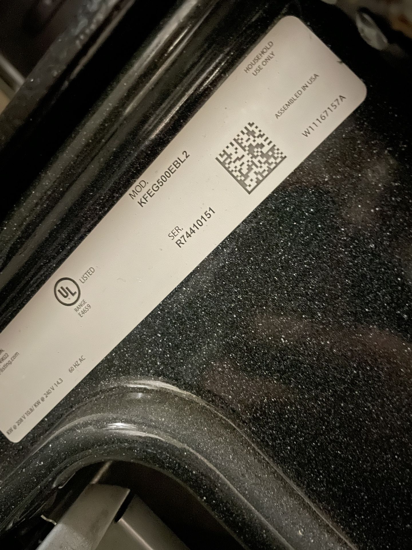 Kitchen aide Stove KFEG500EBL2 90 Day Warranty $450