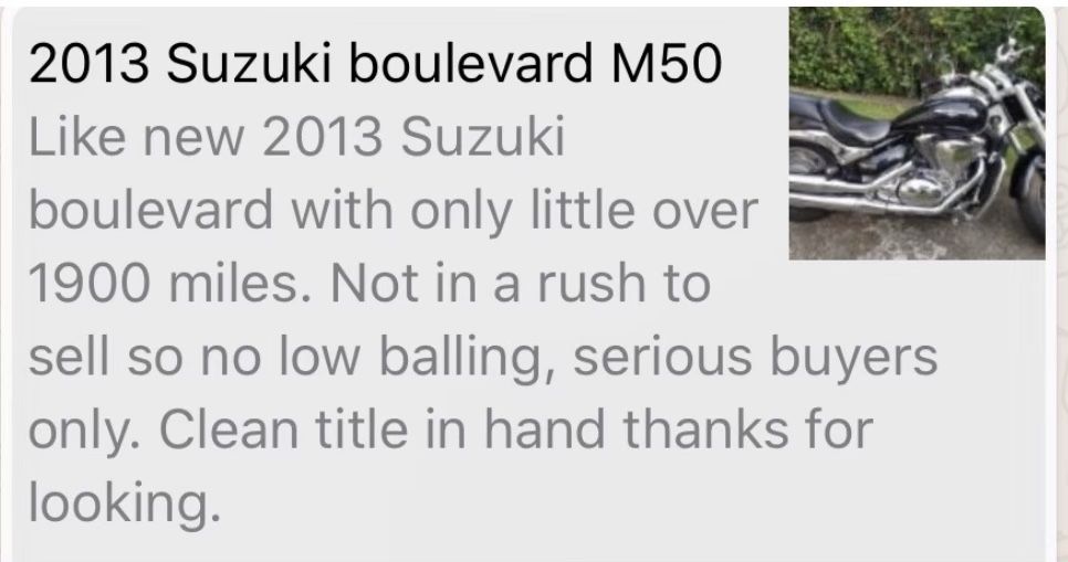 2013 Suzuki boulevard