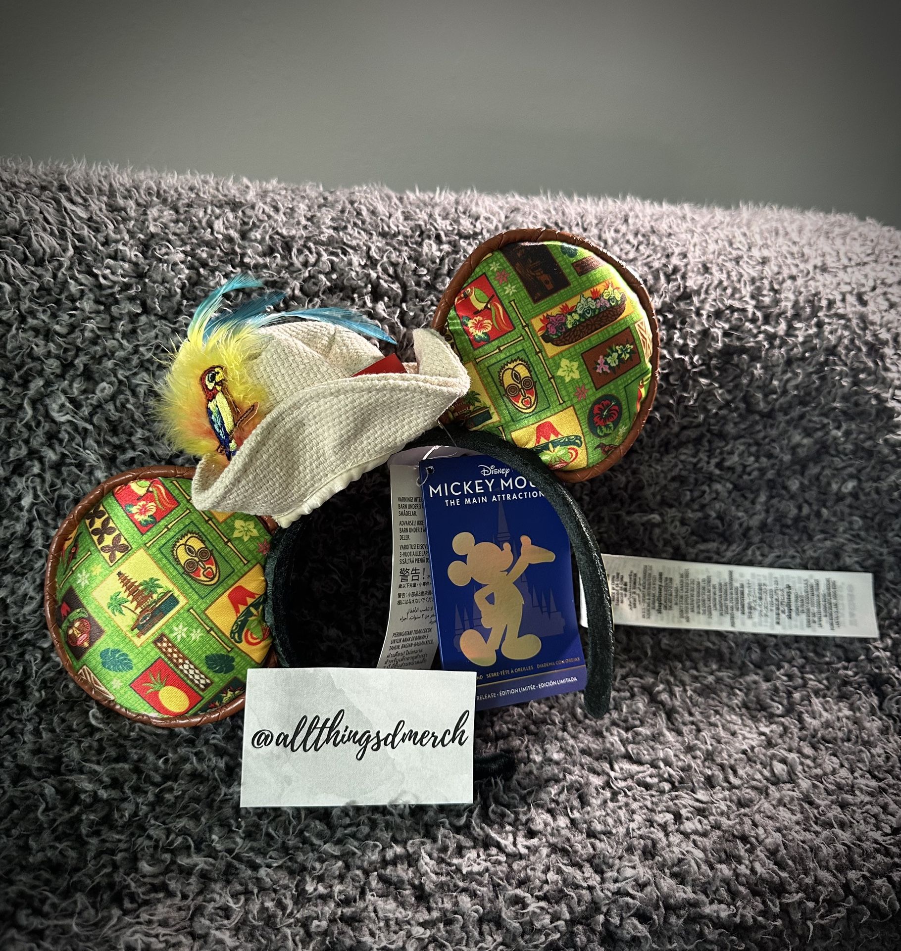 Disney Ears Headband - Main Attraction - Tiki Room FIRST LOOK at Disney main image 2