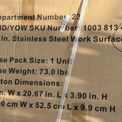 Husky 72 in. Stainless Steel Surface for Regular Duty Storage System