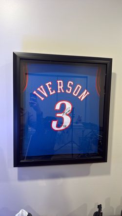 Allen Iverson #3 Signed Framed Jersey