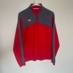 Medium Red and grey Under Armour jacket 