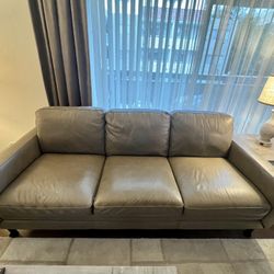 Chateau d'Ax Leather Sofa