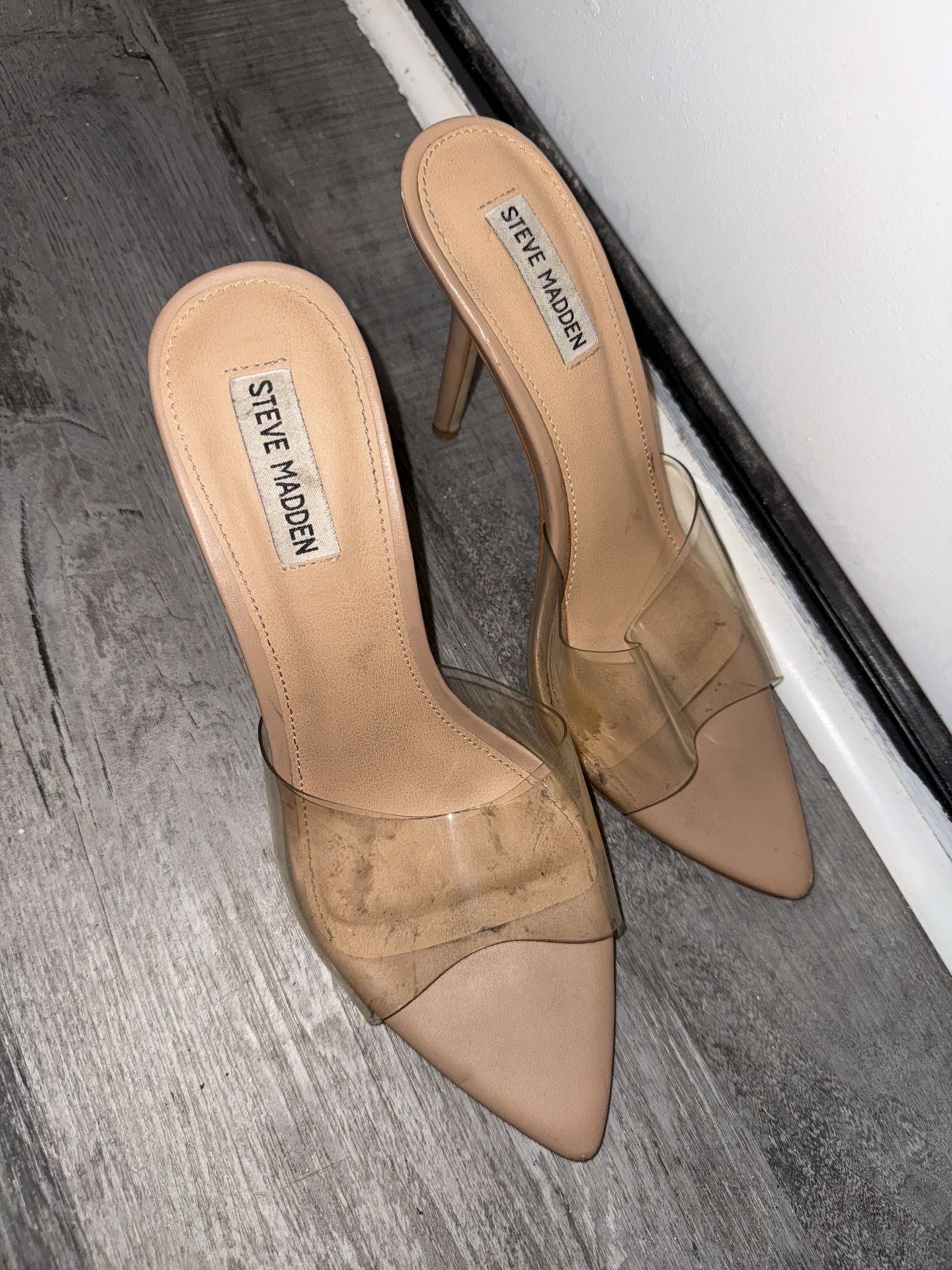 Clear Steve Madden heels