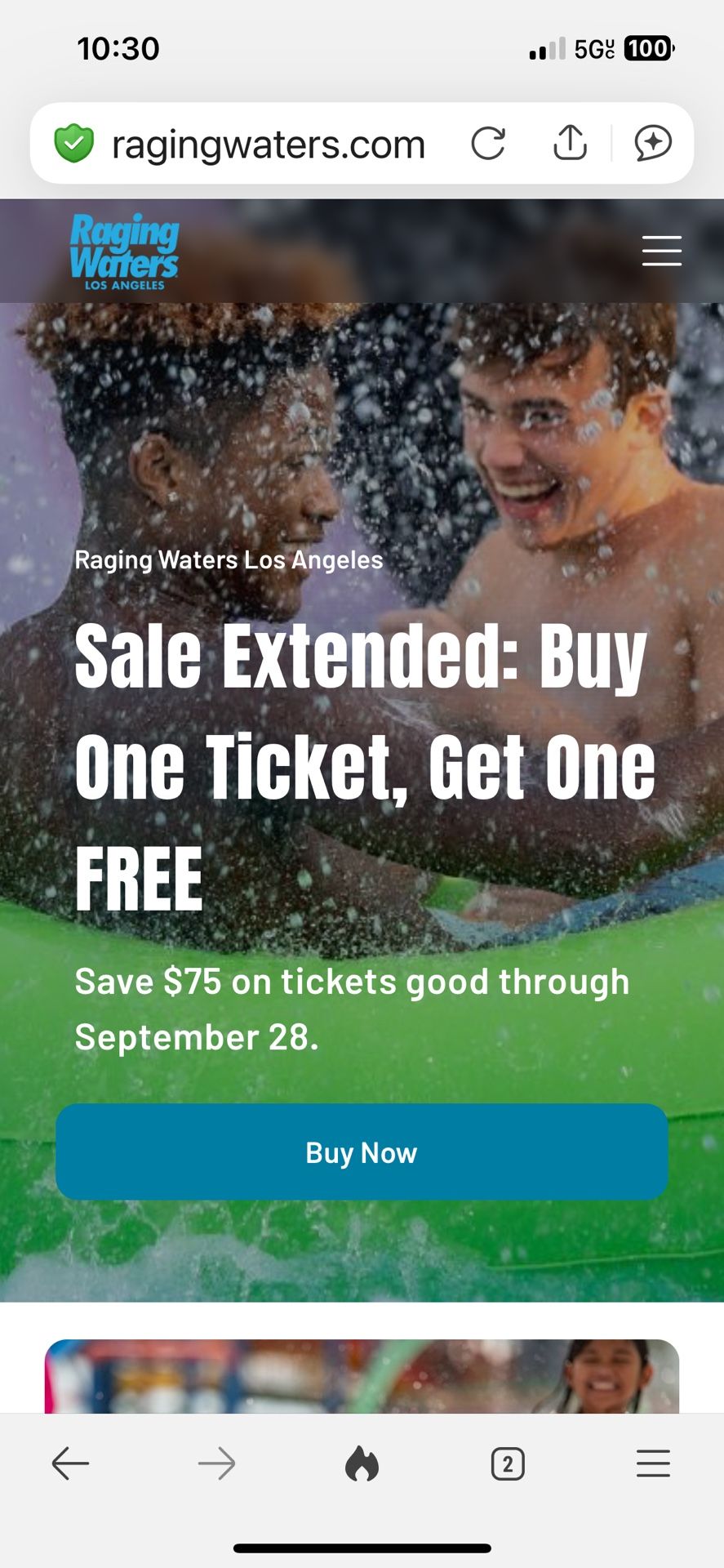 Free Raging Waters Ticket FREE FREE