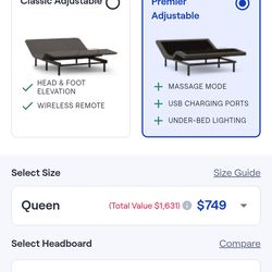 Nectar adjustable base NEW