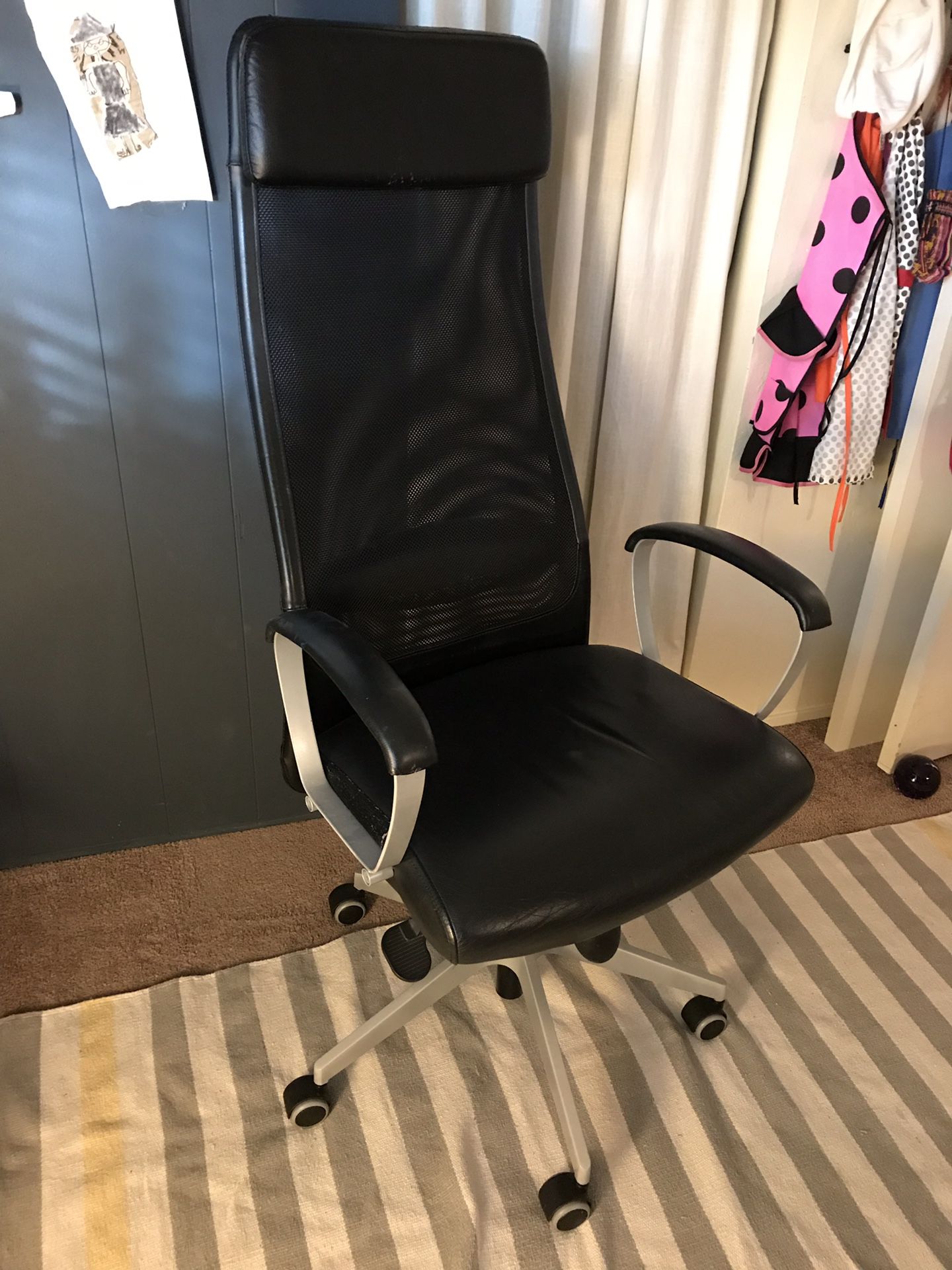 Office leather chair Ikea
