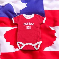 Canada Onesie Baby Bodysuit. New