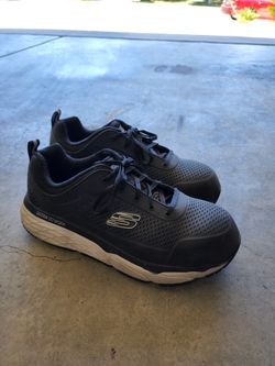 Size 9.5 Non Slip Work Shoes Skechers Steel Toe