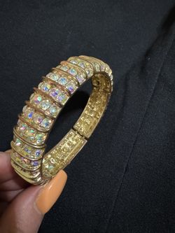 topwholesalejewel Fashion Bracelet Gold Plating Auroa Borealis Stretch Bracelet