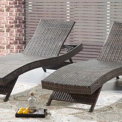 BALENCIA Bronze Long Recliner Chaise