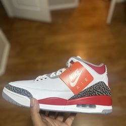 Jordan 3 Fire Red Size 12 