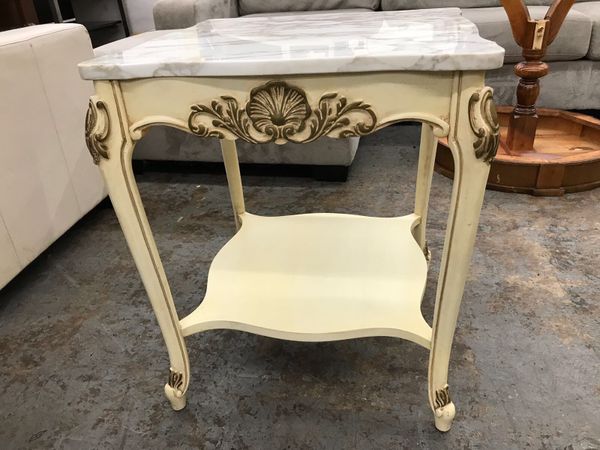 Granite Top End Table