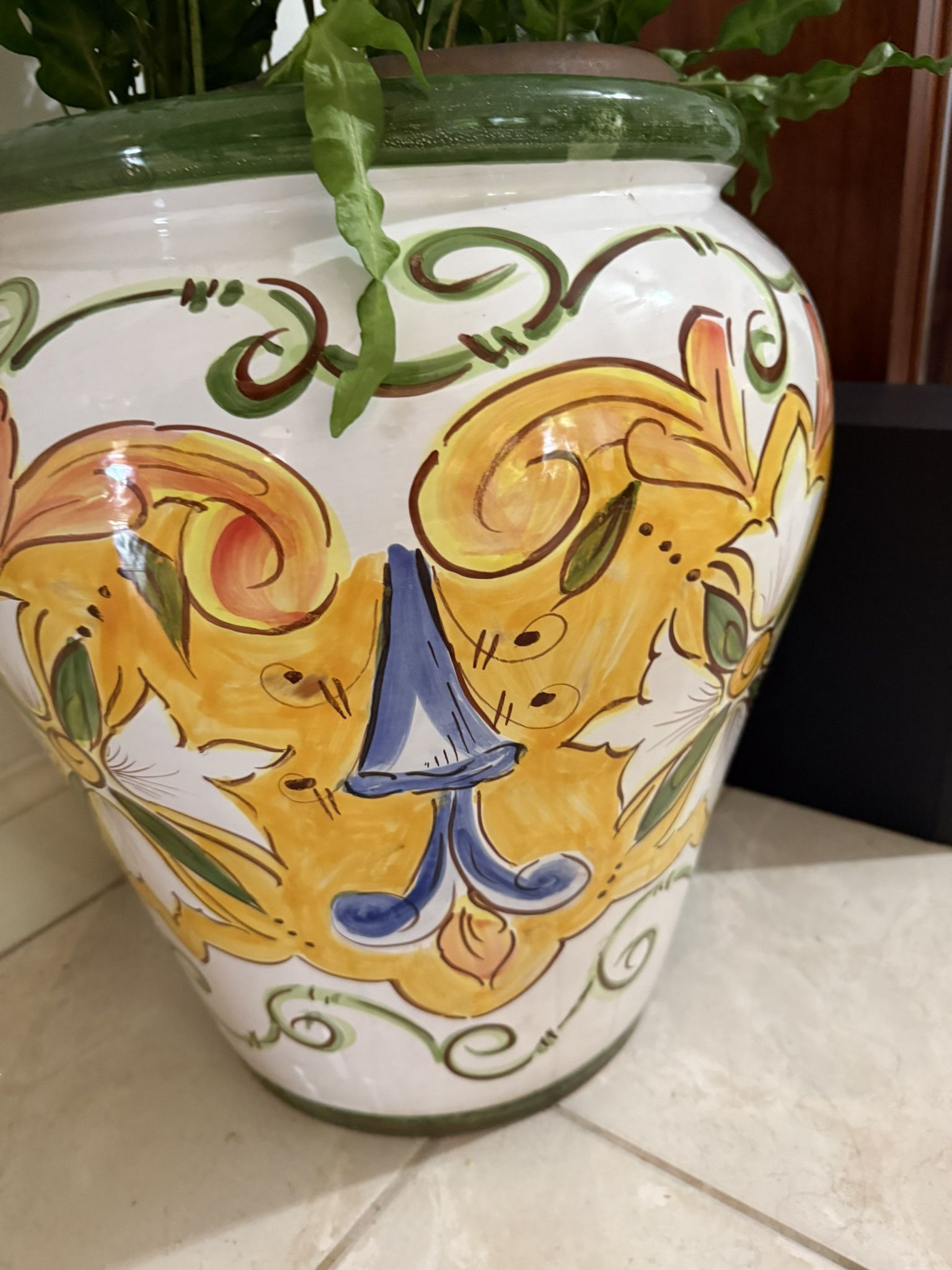 Planter Ceramic Big Colorful