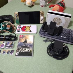 Nintendo Switch Zelda Edition OLED Console with Extras