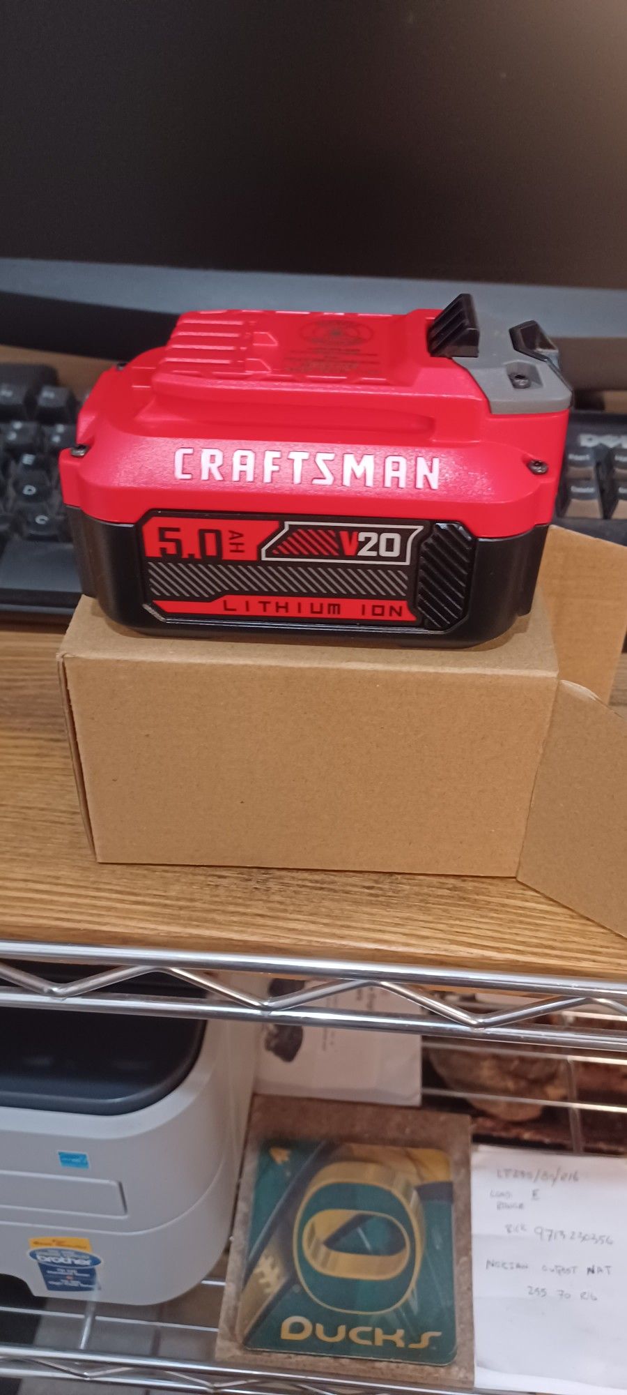 GENUINE CRAFTSMAN [CMCB205] V20 5.0 AH RECHARGEABLE 20-VOLT LITHIUM ION BATTERY