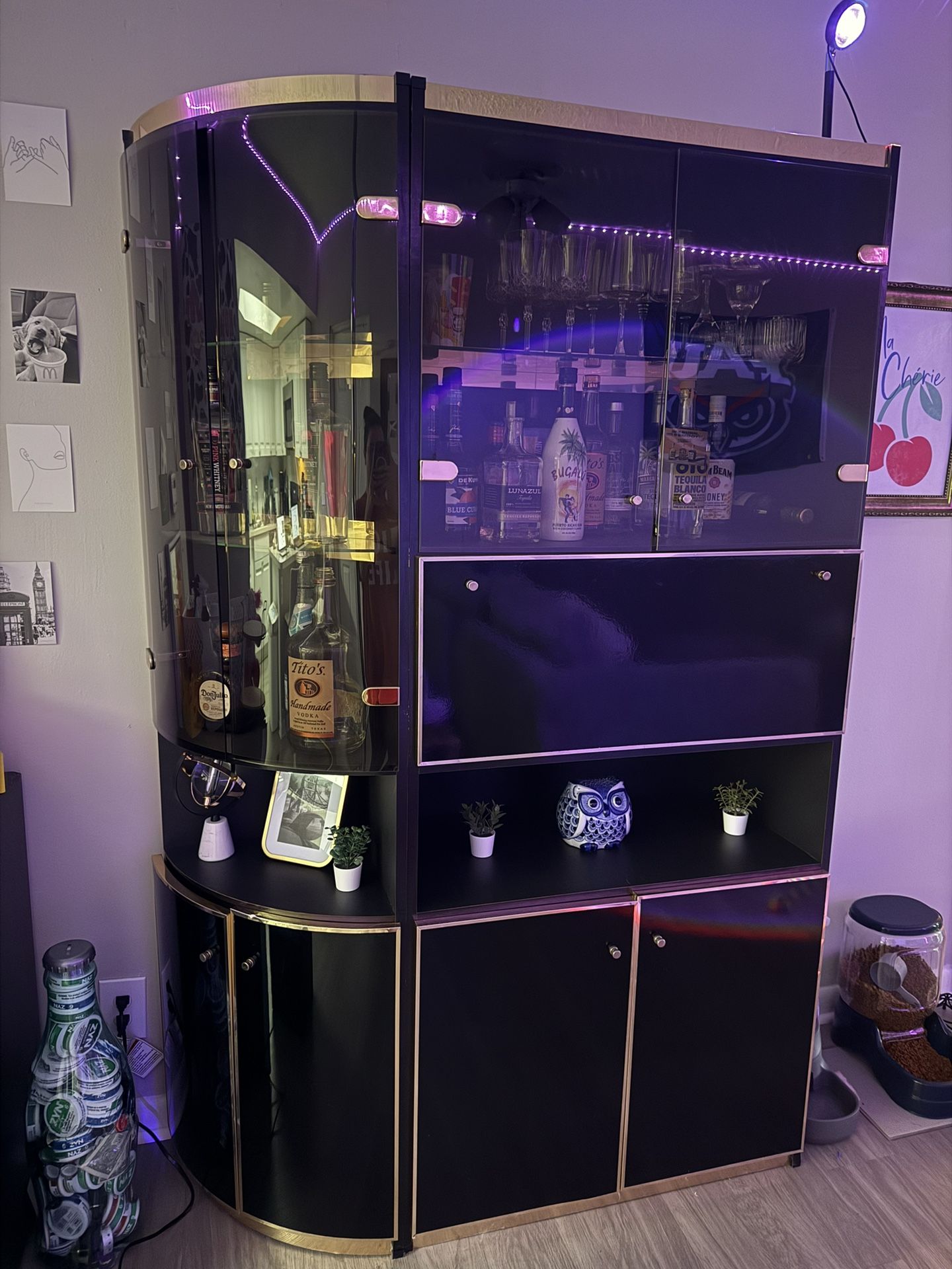 Designer Italian Bar Cabinet