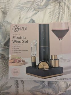 Wood Lazy Susan, 2 Electric Wine Bottle Openers