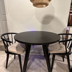 Black Round Dining