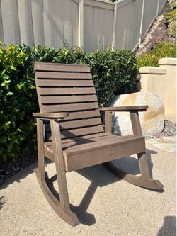 Rocking chair synthetic wood