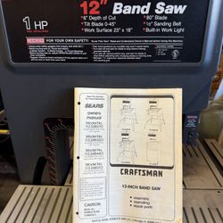 Brand New! 1990 Sears/craftsman 12" bandsaw 