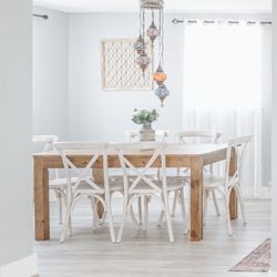 Wood Dining Table for 6