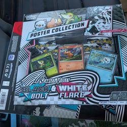 Pokemon TCG Scarlet & Violet Black And White Poster Collection Box